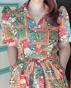 *Amor Filipiñana Printed Dress 0010