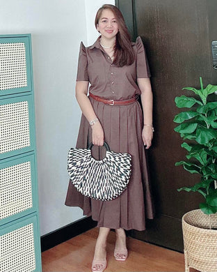 *Beatriz Brown  Premium Linen Skirt 0004