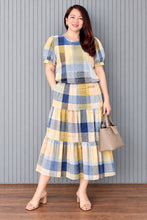 Load image into Gallery viewer, Lana Checkered Top and Skirt 0050