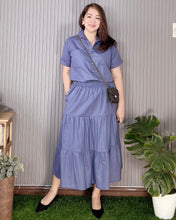 Load image into Gallery viewer, Iris Premium Linen Top and Skirt 0005