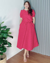 Load image into Gallery viewer, *Alexa Red Eyelet Dress 0078