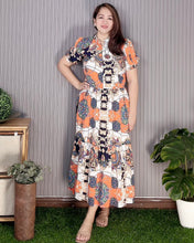 Load image into Gallery viewer, Bianca Printed Midi Dress 0228