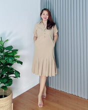 Load image into Gallery viewer, *Harper Plain Light Mocha Dress 0014