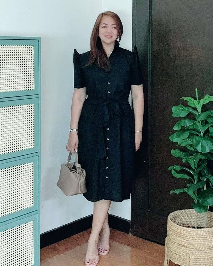 *Amor Filipiñana Premium Linen Dress 0005