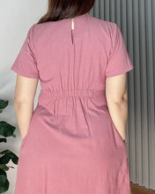 Load image into Gallery viewer, Belle Plain Cotton Linen Dress 0003