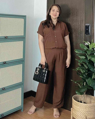 Heart Plain Choco Brown Coordinates 0111