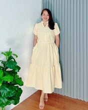 Load image into Gallery viewer, *Anika Maxi Striped Yellow Dress 0002