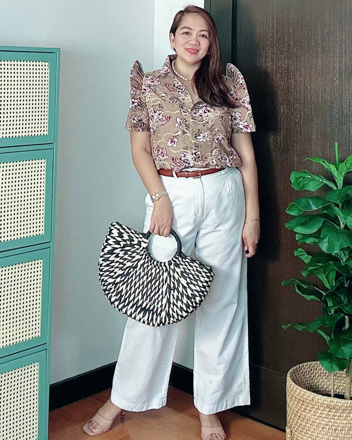 *Maria Filipiñana Inspired Eyelet Top 0035