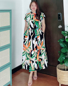*Bela Maxi Printed Dress 0135