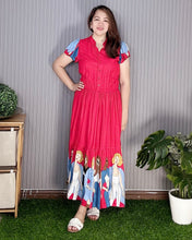 Load image into Gallery viewer, Sale! Bela Maxi Senefa Red Dress 0115