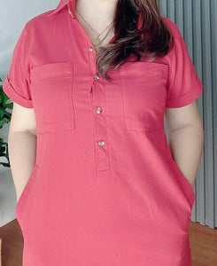 *Harper Plain Rusty Red Dress 0011