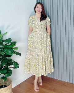 *Ariana Printed Maxi Dress 0103