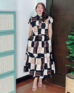 *Bela Maxi Printed Dress 0127