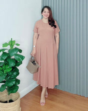 Load image into Gallery viewer, Demi Maxi Plain Soft Linen Dress 0004