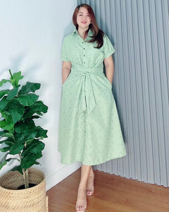 *Julia Maxi Eyelet Embroidered Dress 0018