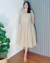 Load image into Gallery viewer, *Ara Premium Linen Dress Mocha brown 0009