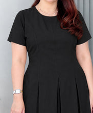 Load image into Gallery viewer, Flora Black Premium Linen  Dress 0001