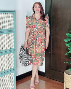 *Amor Filipiñana Printed Dress 0010