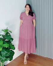 Load image into Gallery viewer, Ariana Plain Mauve Soft Linen 0139
