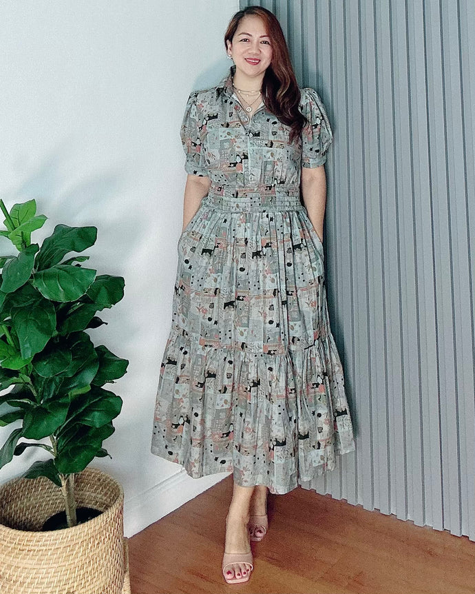 *Diana Maxi Printed Dress 0101