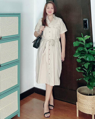 *Elena Premium Linen  Dress 0092