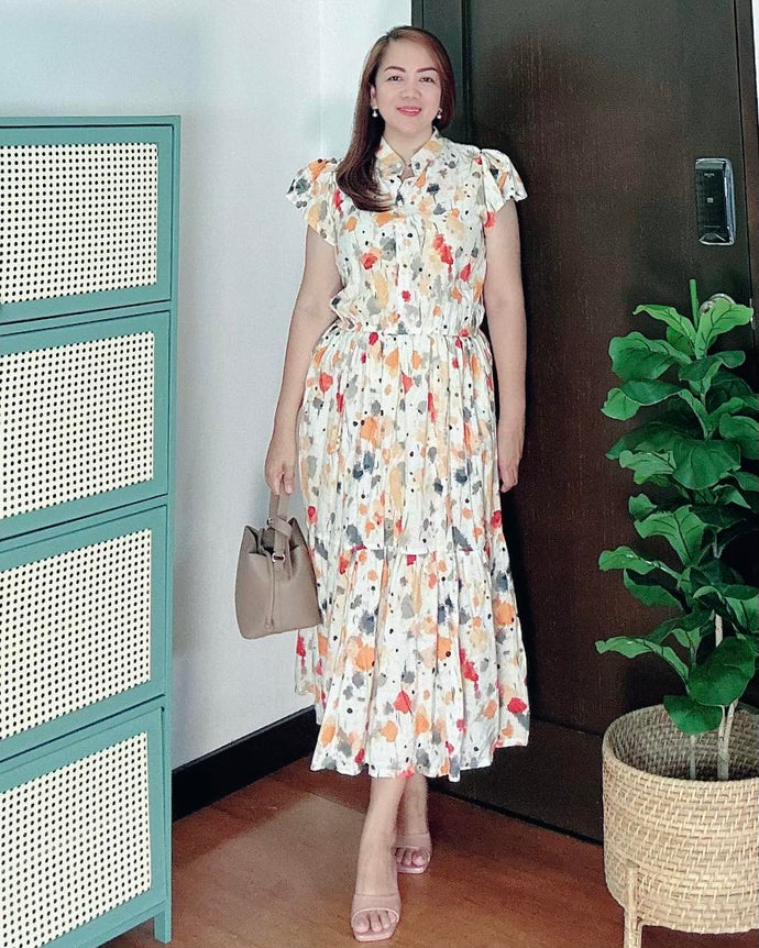 *Bela Maxi Printed Dress 0129