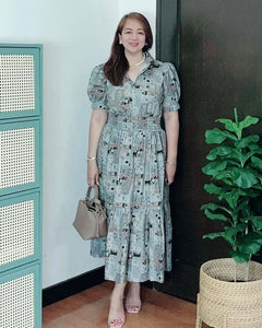 *Diana Maxi Printed Dress 0101