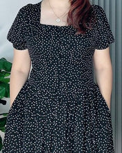 Load image into Gallery viewer, *Aubrey Polka Black Dress 0131