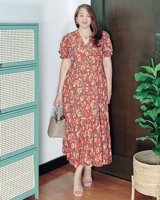 *Ariana Printed Maxi Dress 0091