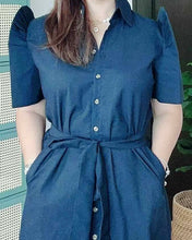 Load image into Gallery viewer, *Amor Filipiñana Premium Linen Dress 0001
