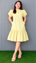 Load image into Gallery viewer, Celeste Cotton Poplin Puff Sleeve Tiered Dress 0005