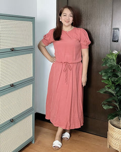 Alexa Plain Pomelo Dress 0007