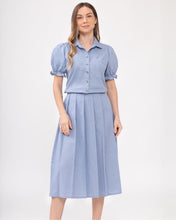 Load image into Gallery viewer, Elise Premium Linen  Top and Skirt Coordinates 0001