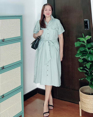 *Elena Premium Linen  Dress 0091