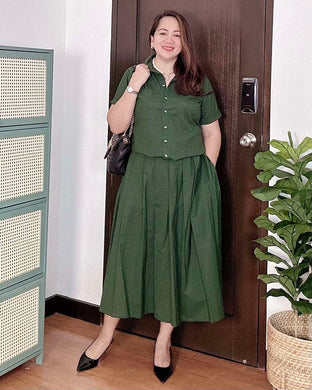 Trisha Premium Linen  Top and Skirt Coordinates 0012