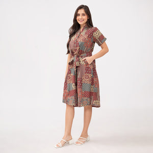 Katie Printed Dress 0046