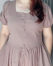 Load image into Gallery viewer, *Aubrey Plain Taupe Dress 0141