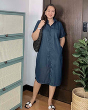 Load image into Gallery viewer, Nicole Plain Soft Denim Dress 0104