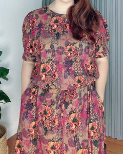*Alexa Printed Dress 0072