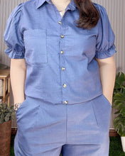 Load image into Gallery viewer, Trixie Denim Blue Premium Linen Coordinates 0087