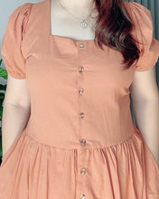 Load image into Gallery viewer, *Aubrey Plain Light Rust Dress 0139