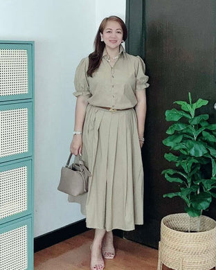 Amber Premium Linen  Top and Skirt Coordinates 0004