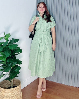 *Julia Maxi Eyelet Embroidered Dress 0018