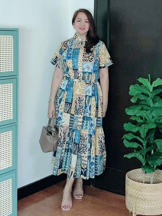 *Selena Maxi Printed Dress 0028