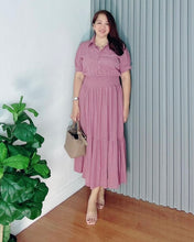 Load image into Gallery viewer, *Diana Maxi Plain Mauve Dress 0119