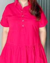 Load image into Gallery viewer, *Ara Plain Red Dress 0006