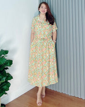 Load image into Gallery viewer, *Dahna Drawstring Printed Dress 0355