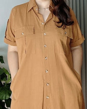 Load image into Gallery viewer, *Elena Plain Rust Dress 0098