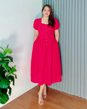 Load image into Gallery viewer, *Aubrey Plain Red Dress 0136