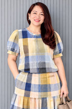 Load image into Gallery viewer, Lana Checkered Top and Skirt 0050